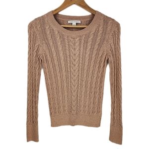 Banana Republic copper cable knit sweater